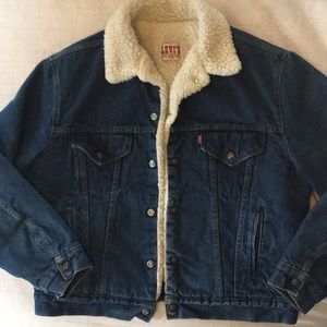 Levi fleece jean jacket
